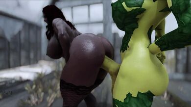 Dark Slut Gets Ravaged by Horny Futa Dryad