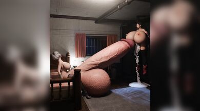 Tifa's Sweaty Sex Romp with 2B Ends in a Cock-Filled Orgy