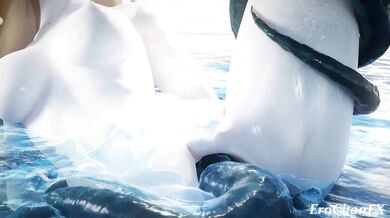 Tentacular Orgy Under the Sea with Navia's Hentai