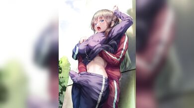 Jersey (Ayanakitori) [suzumenosu] Fondling Futanari-Chan's Huge Boobs and Cock