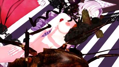 Depraved Otome Takes on Insects in a Dirty MMD Video