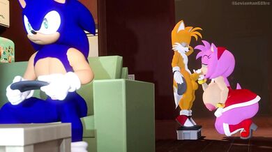 Amy Gives Head to Tails - Behind Sonics Back
