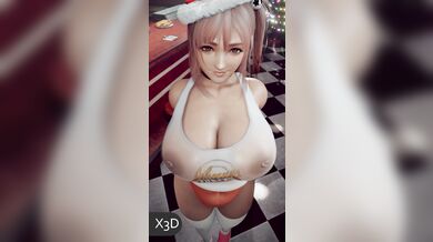 Happy X-Mas with Honoka [White][X3D]