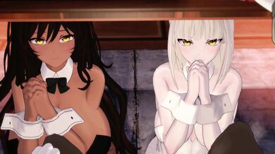 Tempting Vanessa in her sexy bunny costume gets punished by the evil Sweet GPT