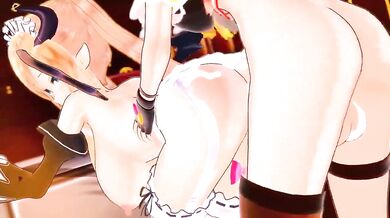 Fantasy-Sex with a Giant Futa on a Female Human