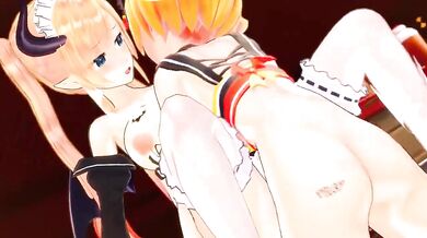 Fantasy-Sex with a Giant Futa on a Female Human