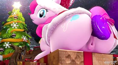 Amidst the Twilight, Pinkies asshole is invaded by Offscreens dildo