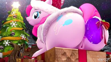 Amidst the Twilight, Pinkies asshole is invaded by Offscreens dildo