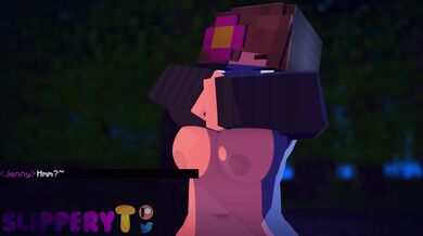 Creeper Cums All Over Jennys Hot Body in the Woods!