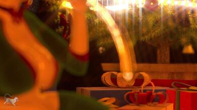 Sexy Christmas Elf Blowjobs and Self-Penetration with Massive Dong