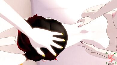 Futa Blake and Futa Yang's Epic Gangbang with Ruby the Slayer