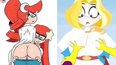 Fucking Lesbian Toons in Retro Style Porn Video