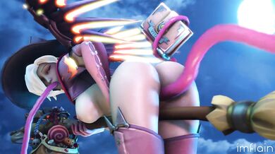 The wicked enchantress and her tentacled beast