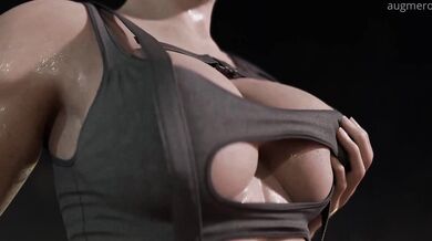 Large Boobies of Lara Croft in 'Tomb Raider: Legend'