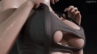 Large Boobies of Lara Croft in 'Tomb Raider: Legend'