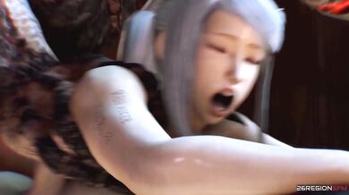 Monster Cocks Invade Samus's Asshole
