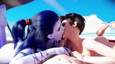 Horny Bisexuals Take on Three-Way Pleasure Fest