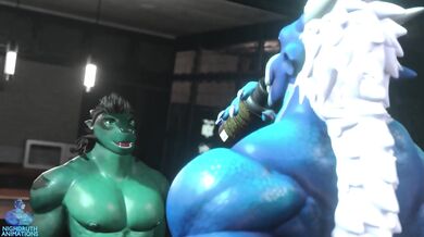 Horny Animals Gobbling Each Other Down in Wild Orgy