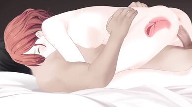 Madoka's X-ray Adventure with the Big Cock in her Ass!
