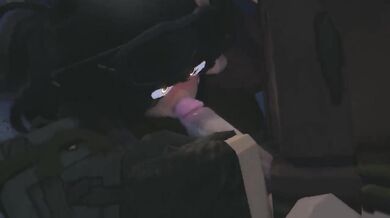 Submissive Damsel Gets Taken Advantage of with a Blowjob in Roblox (Cabrye)