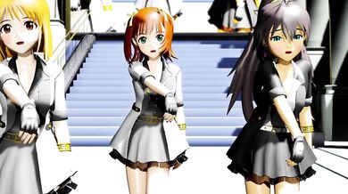 Necrophiliac Nymphos Battle Amalgamated Zombies: Hibiki, Yukiho, Haruka
