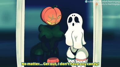 - Trick or treat for some anal cream pie!