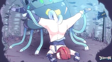 Judgement of the Sea King: A Righteous Squid Fucks and Chokes
