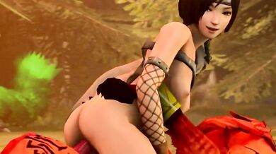 Yuffie and Red XIII's Hellish Fuckfest [The Beast Within]