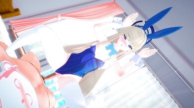 Busty Bunny Girl Toki [[Yurabe] Fucks Like a Pro!