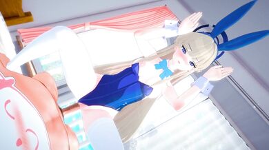 Busty Bunny Girl Toki [[Yurabe] Fucks Like a Pro!
