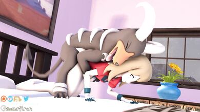 Houndoom takes May in a forbidden night of love as she moans and begs for more