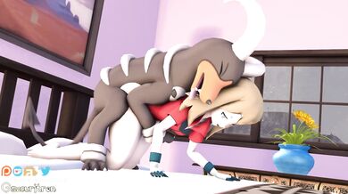 Houndoom takes May in a forbidden night of love as she moans and begs for more