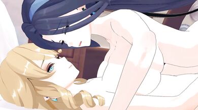Clorinde and Navia's Hot Lesbian Action Part 2