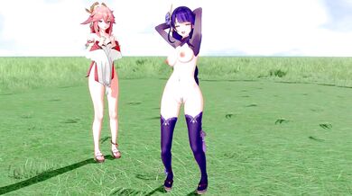 The Shoguns Jiggling Miko Is it hot in here or is it just you?