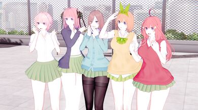 Uncensored Adult Anime DVD: 5 Sisters of the Wilderness - Ichika, Nino, Miku, Yotsuba, Itsuki