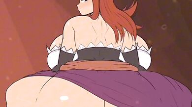 Big-dicked futanari witch takes on a larger-than-life strap-on in an explosive lesbian bondage scene.