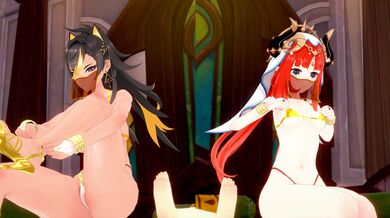 Deep Throat DP with Akasha and Nilou (Point of View)