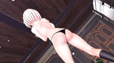 [Hentai Porn] MMD Chizuku Nishikigi/AOA - Ache of the Heart