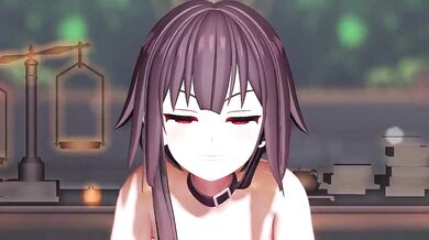 Fucking Desperate Onegai Darling Megumin Masturbating in Motion