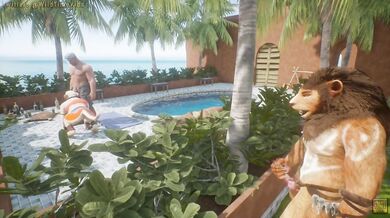 Tigress Kira Strips Down In The Beach Mansion, Lusting For Wild Game