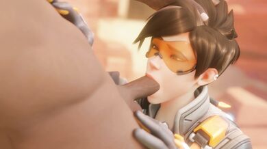 Pornstar Tracer Losing a Bet to her Boss and Getting Blacked by the Biggest Dick in Town, while wearing Glasses and her Tightest Bewyx Costume!