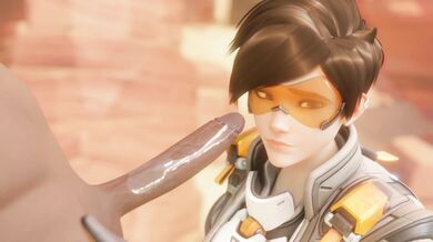 Pornstar Tracer Losing a Bet to her Boss and Getting Blacked by the Biggest Dick in Town, while wearing Glasses and her Tightest Bewyx Costume!