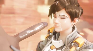 Pornstar Tracer Losing a Bet to her Boss and Getting Blacked by the Biggest Dick in Town, while wearing Glasses and her Tightest Bewyx Costume!