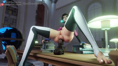 WTF! D.Va's Horse Dildo Anal Explosion - Triple Dee Bee!