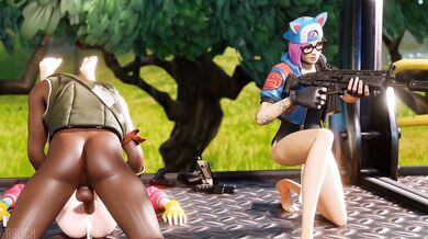 Lynx Gives Road Head to Rox while She Rides Jamal [Frolich]