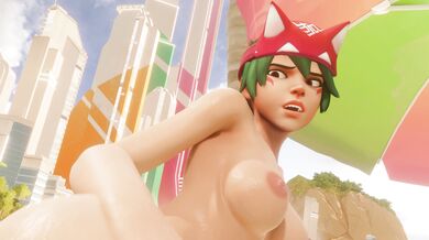 Horny Kiriko Fucks Her Beastly Steed [Bewyx]