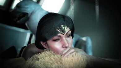 Wonderwoman's Doggy Style Adventures with Two Hot Men and One Curious Canine (zmsfmm)