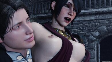Morrigan and the Inquisitor Get Intimate in Private [Savagecabbage]