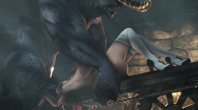 Honoka's Cervix Smashed by Khnum in Scavenger SFM