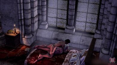 Eskel Plows Through Geralt's Hole